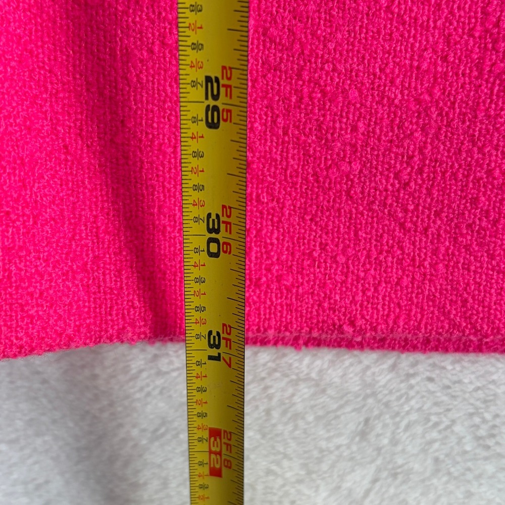 Vintage 1960s Lanz Original Hot Pink Boucle Mod Dress Jacket 2 Piece Set